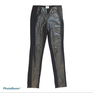 Zelda Black Legging Faux Leather Pants Stretch 4